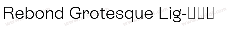 Rebond Grotesque Lig字体转换 Rebond Grotesque Lig字体转换